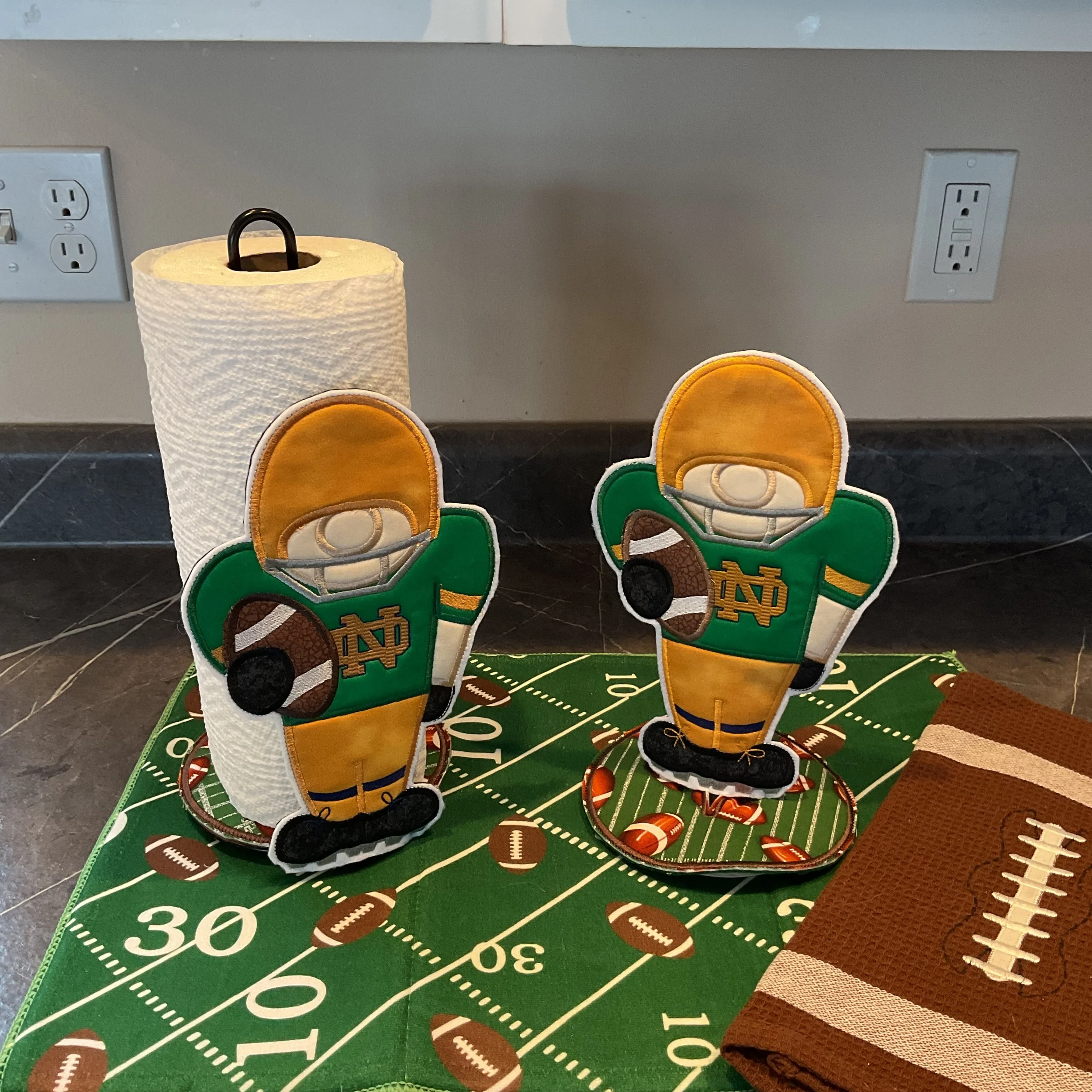 Notre Dame Paper Towel Cover Character