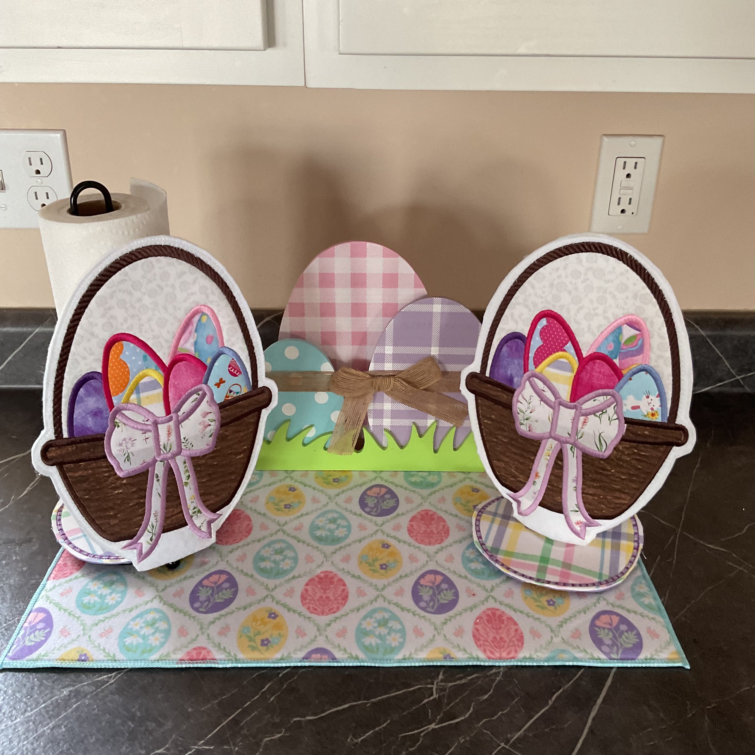 Easter Basket Paper Towel Holder Character