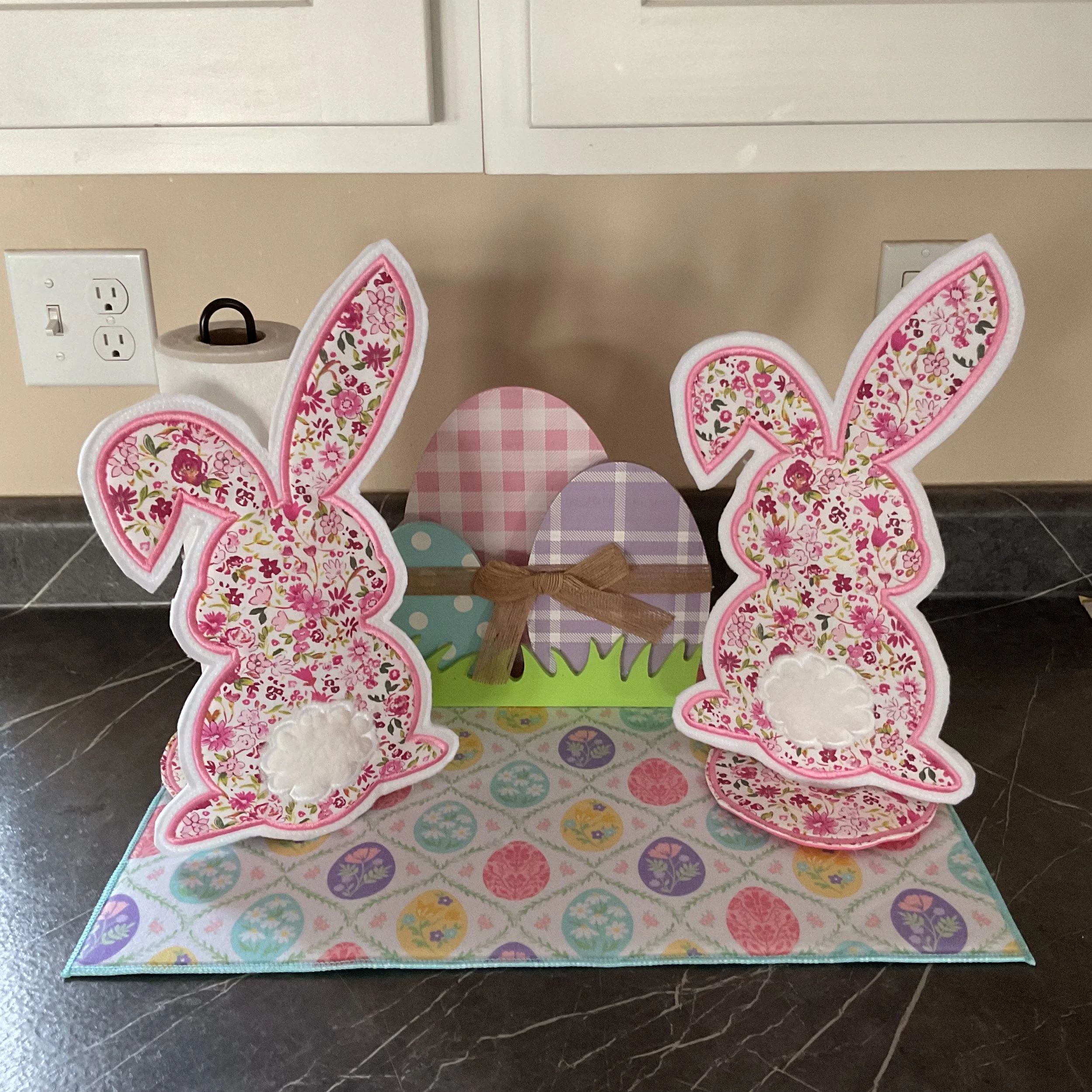 Bunny Pink  Paper Towel Holder Character