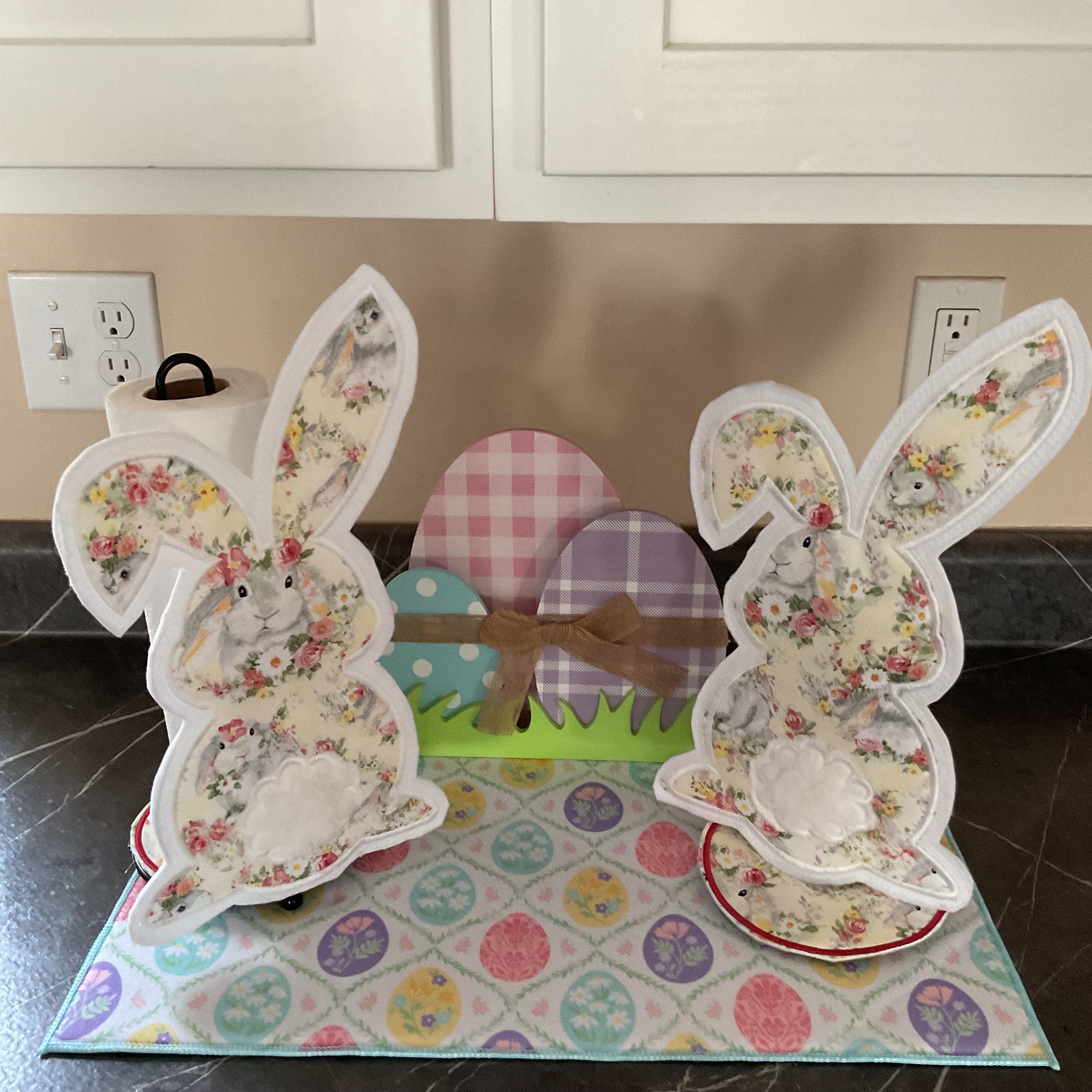 Classic Bunny Paper Towel Holder Character