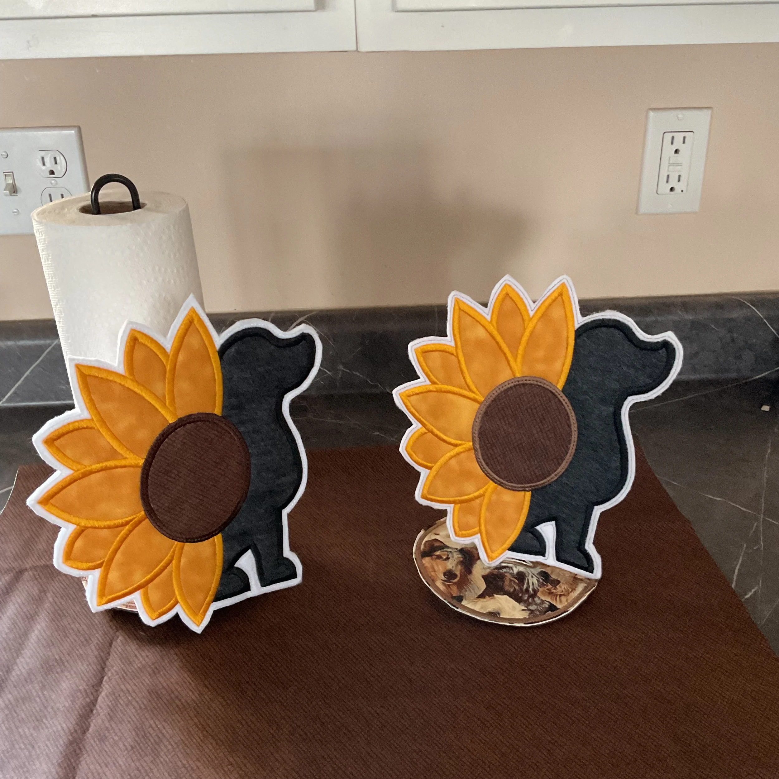 Black Dog Paper Towel Cover Character