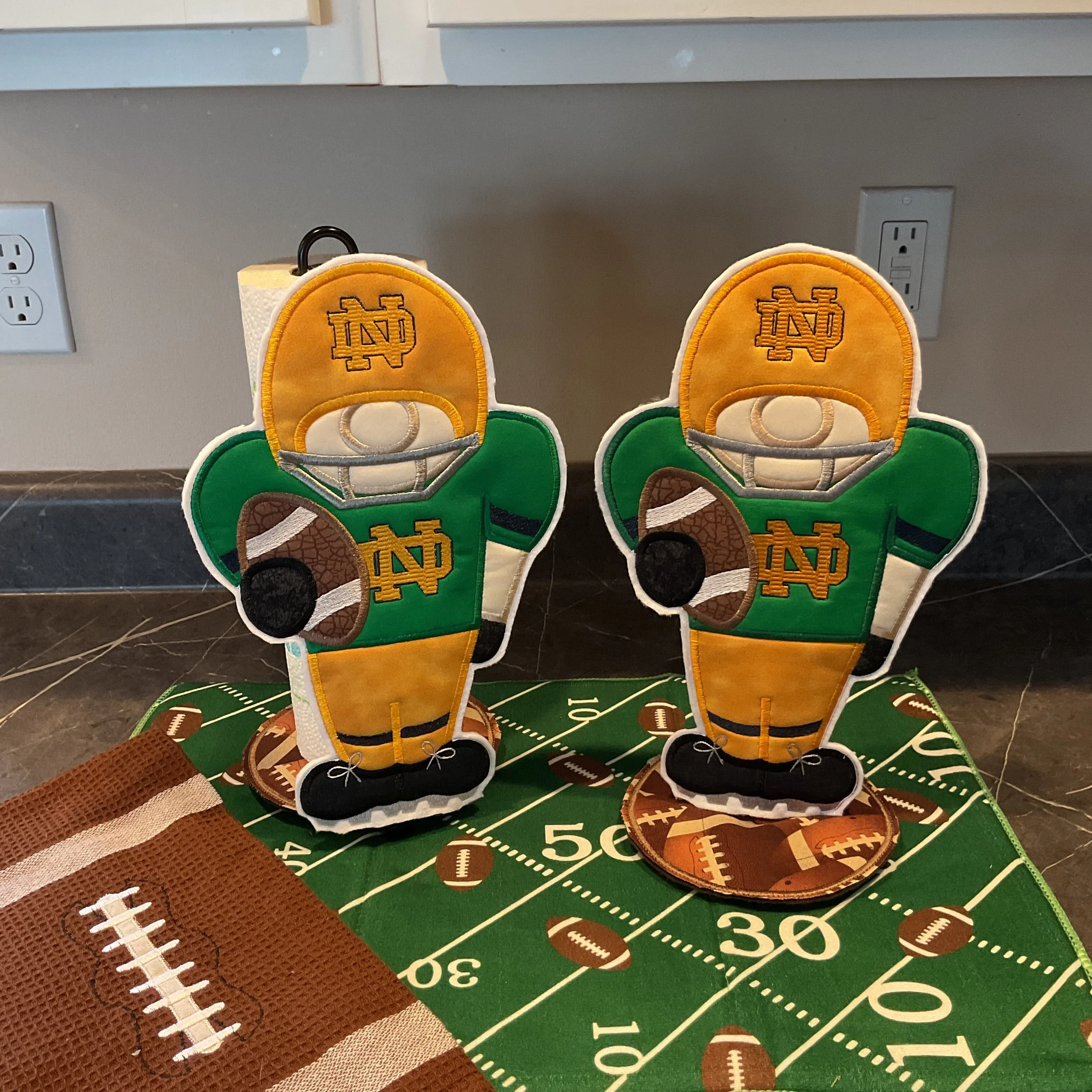 Notre Dame Paper Towel Cover Character