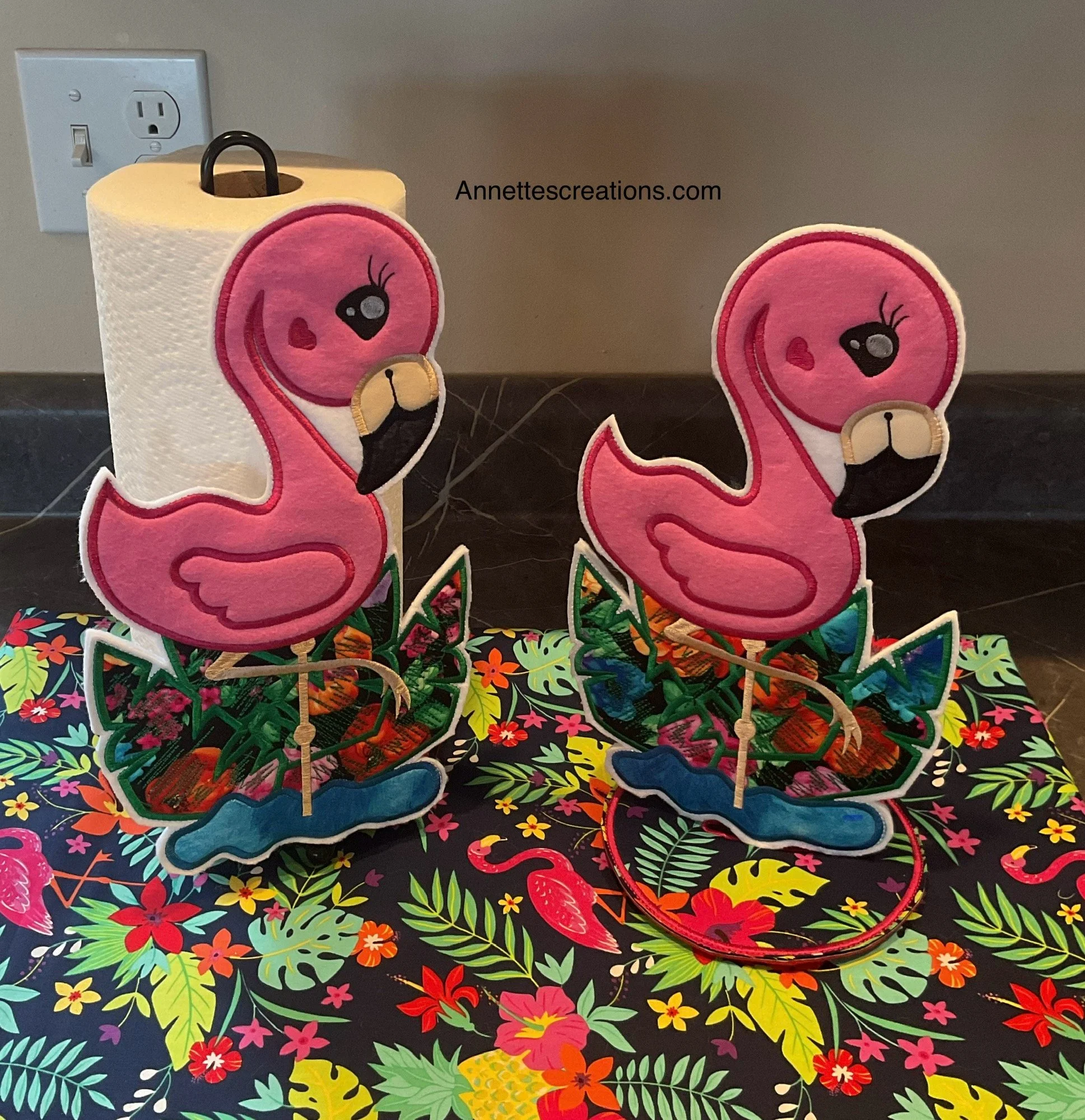 Flamingo Paper Towel Cover Character