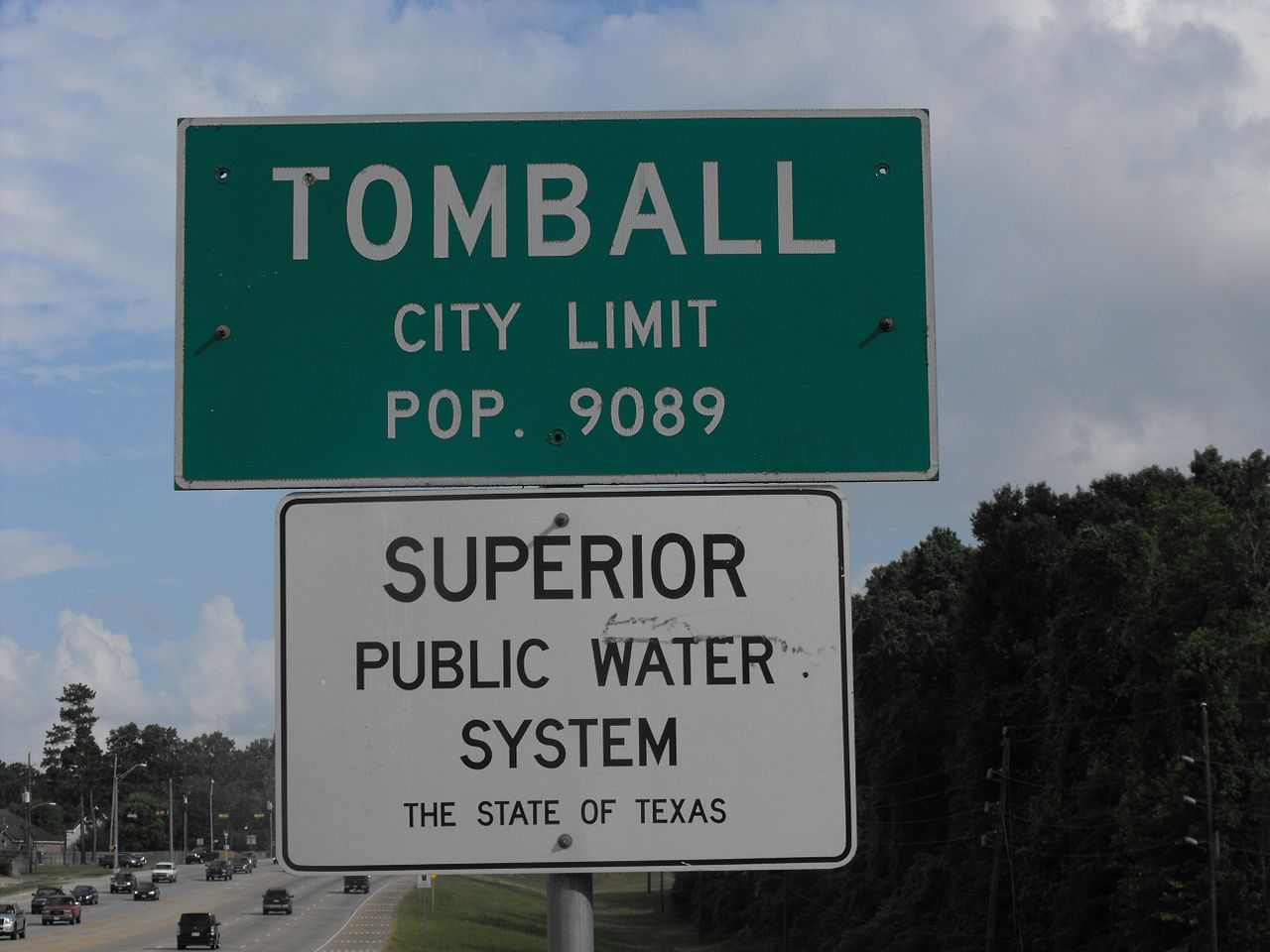 To be fair, it's not all sports. Some cities, such as Tomball, Texas, publicize other interesting facts about themselves.
