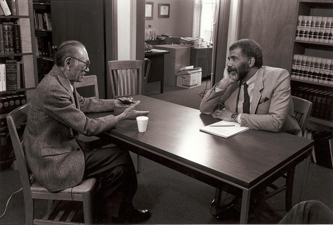Fred Korematsu during interview for 60 Minutes . Photo courtesy of the Fred T. Korematsu Family. Published under Creative Commons Attribution Generic License 2.0 . https://www.flickr.com/photos/keithpr/3267570122