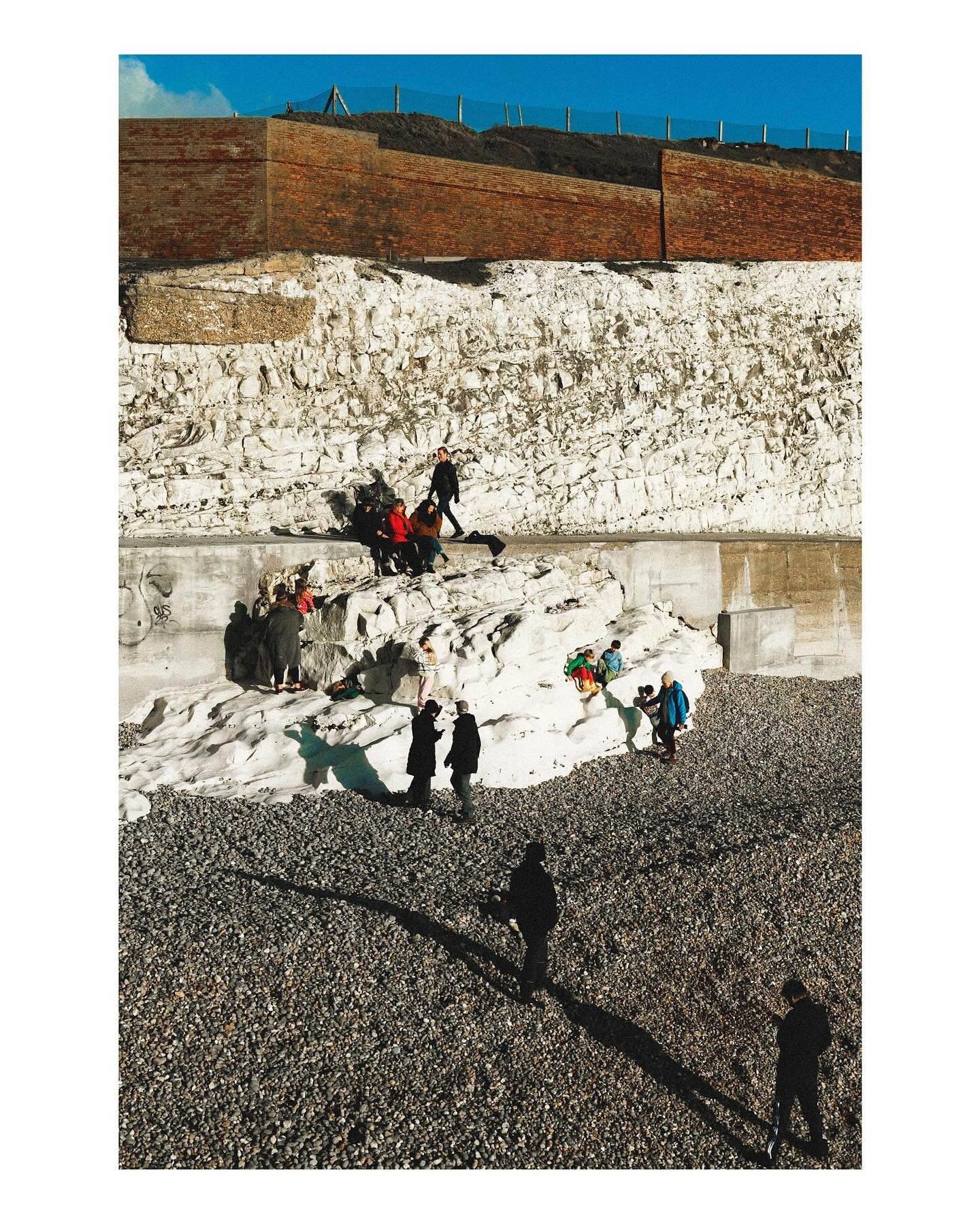 Sur la Plage 3 - Seaford - Dec 2022 #fujixseries #fujifilm #colourphotography #filmsimulation #xt30 #wintersun #toytown #landscape #texture