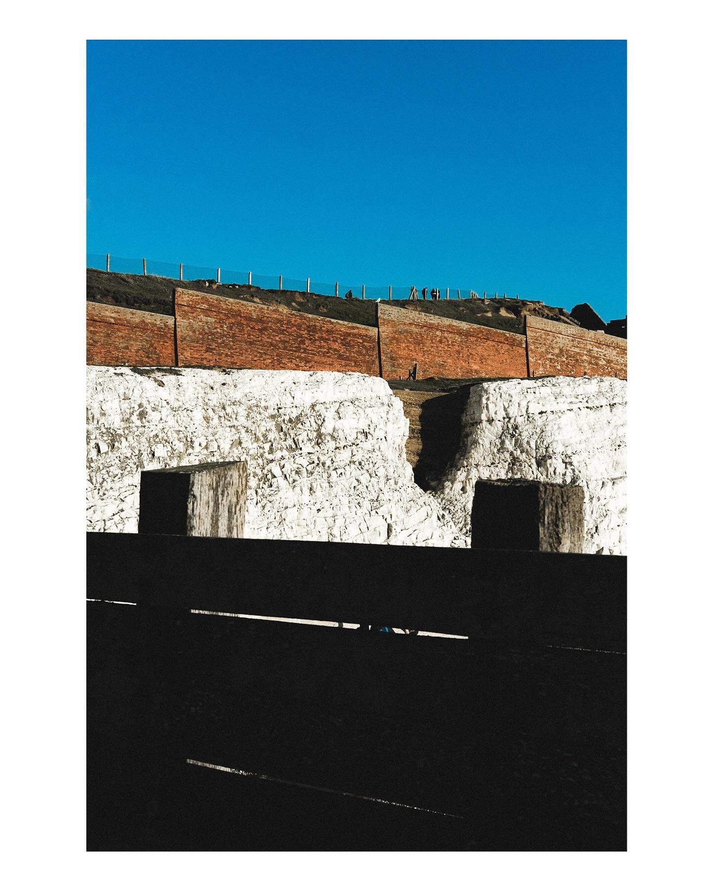 Sur la Plage 2 - Seaford - Dec 2022 #fujixseries #fujifilm #colourphotography #filmsimulation #xt30 #wintersun #toytown #landscape #texture