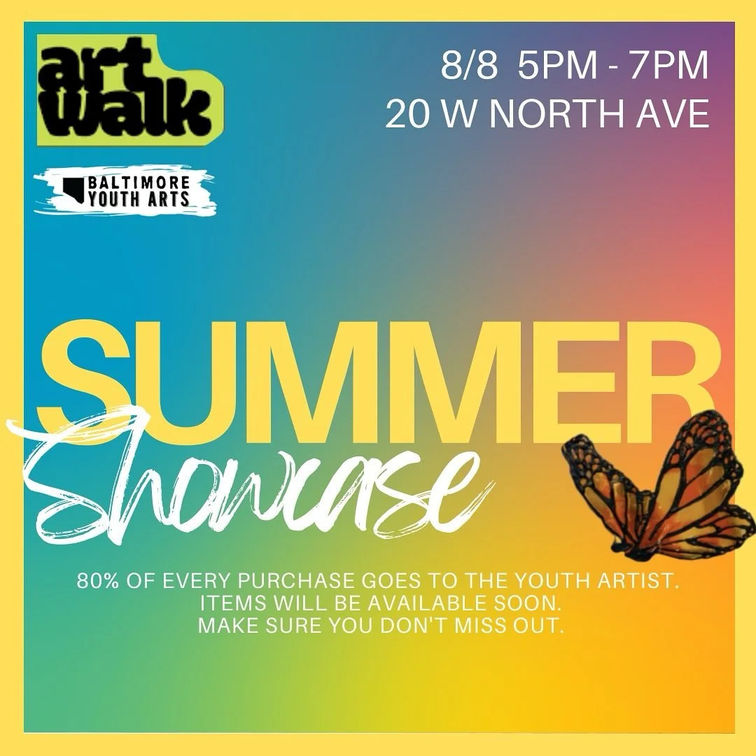 Show love at the showcase ! #baltimore #youthprogram #supportthearts #showcase #donate #shopbya #summerjob #teenjobs