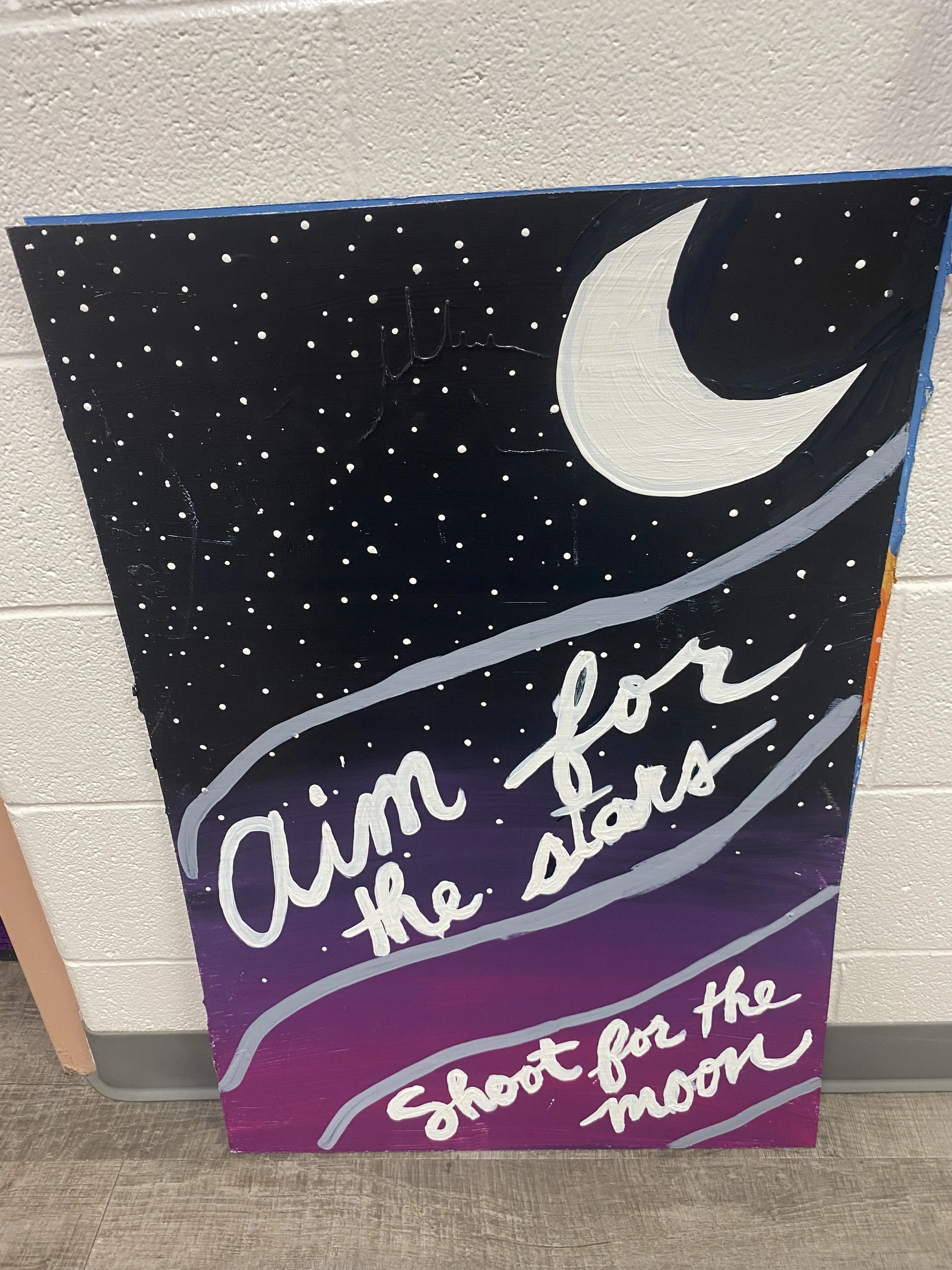 “Aim for the stars, shoot for the moon” 