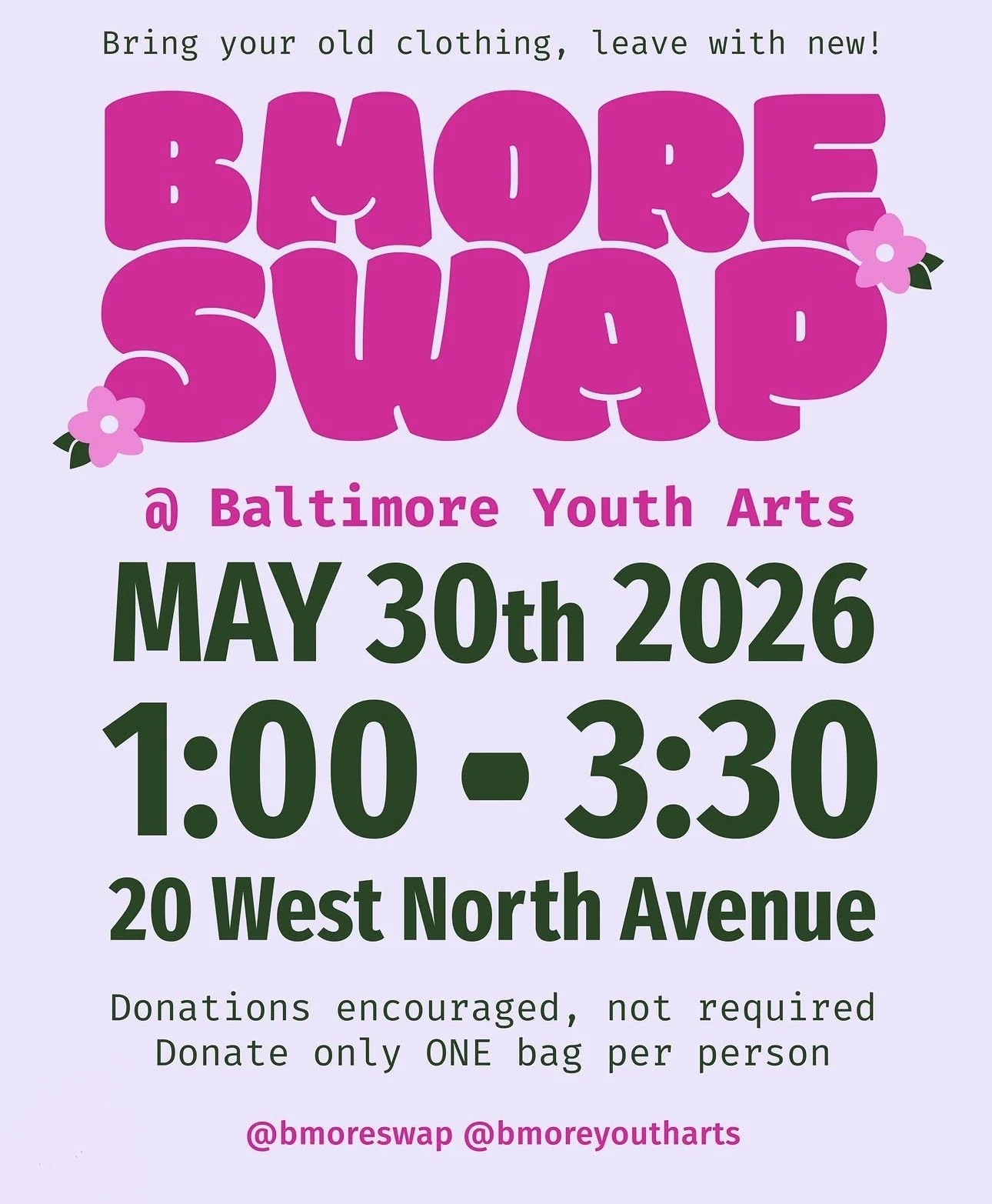BMORE Swap @ Baltimore Youth Arts