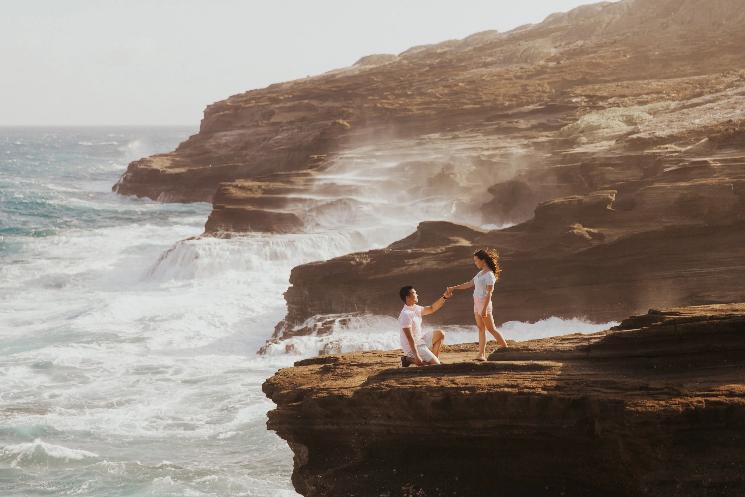 Sarah + Josh, Tina + World | Waimanalo and Makapu'u | Hawaii Engagement Photographer