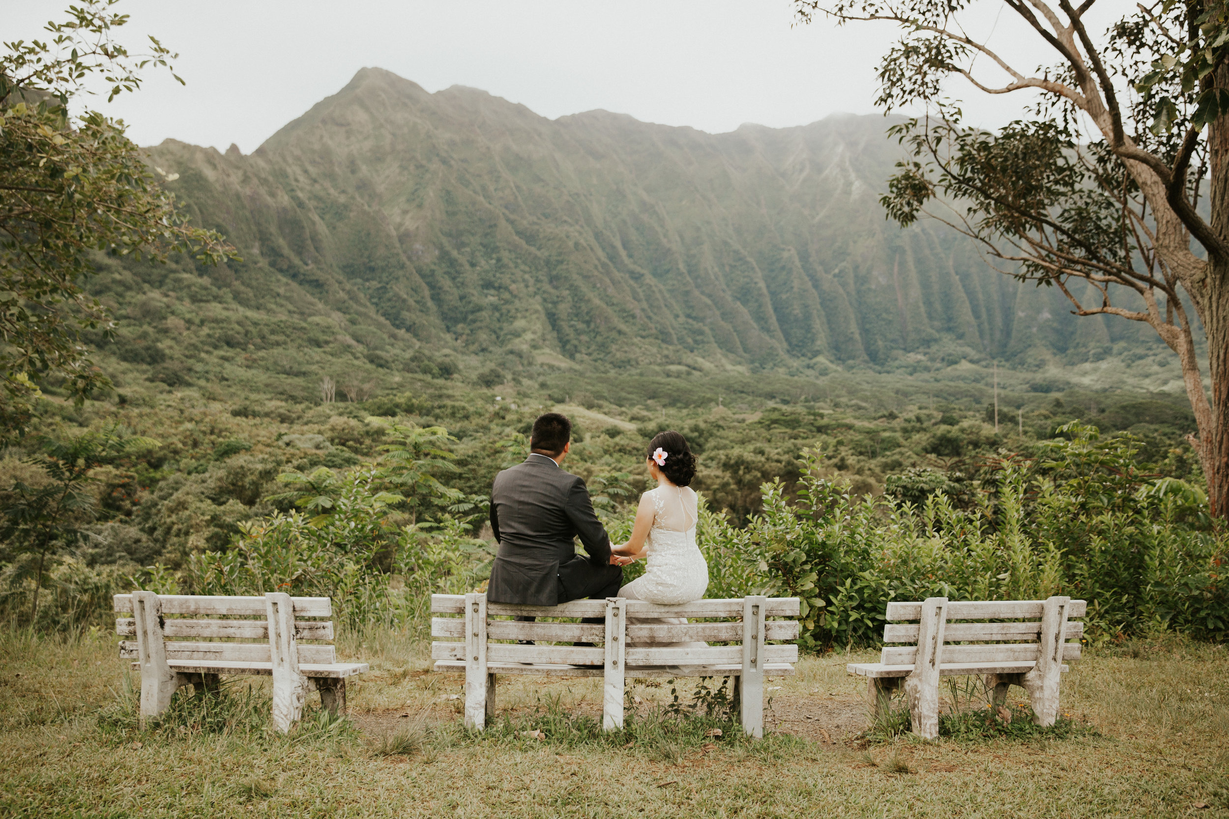 Donna Eric Hoomaluhia Botanical Gardens Hawaii Wedding Photographer Chris Kt Bright Hawaii Wedding Photographer And Filmmaker