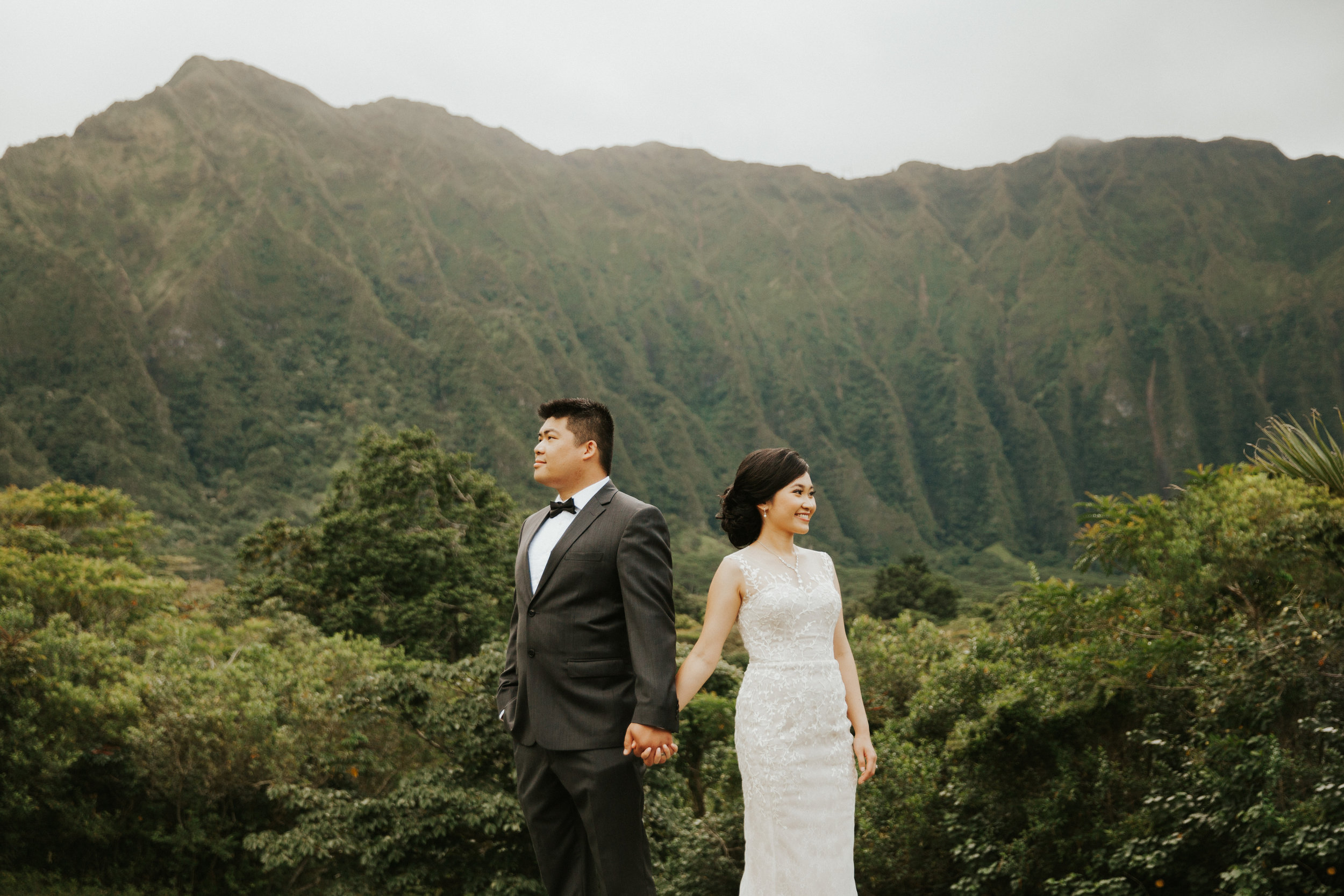 Donna + Eric | Ho'omaluhia Botanical Gardens | Hawaii Wedding Photographer