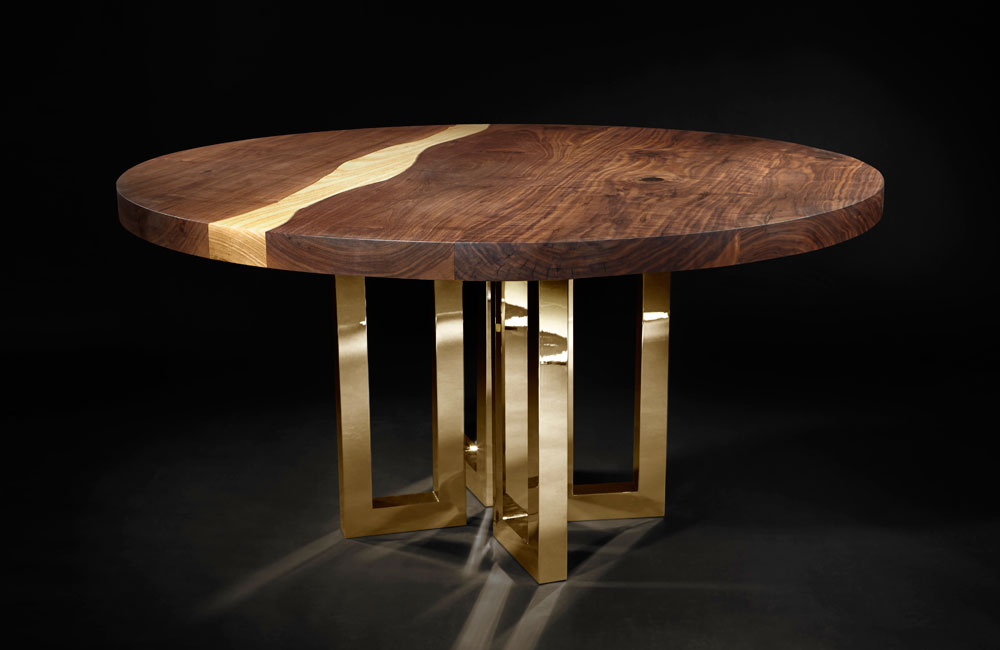 Il Pezzo 6 Round Table Mancante - Walnut Round Table