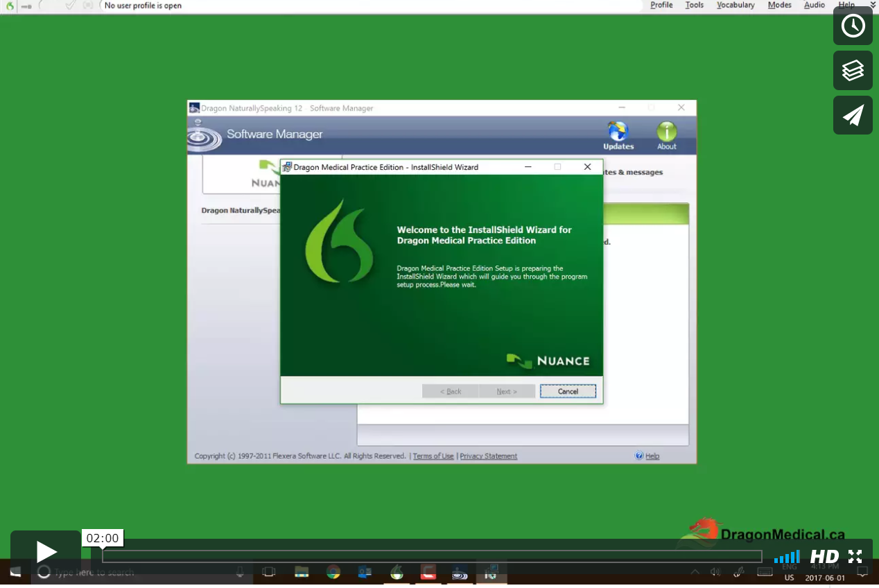 TUTORIAL #27: UPDATING DRAGON MEDICAL This tutorial will show you how to update Dragon Medical when updates are available. We recommend running updates regularly to ensure accuracy.