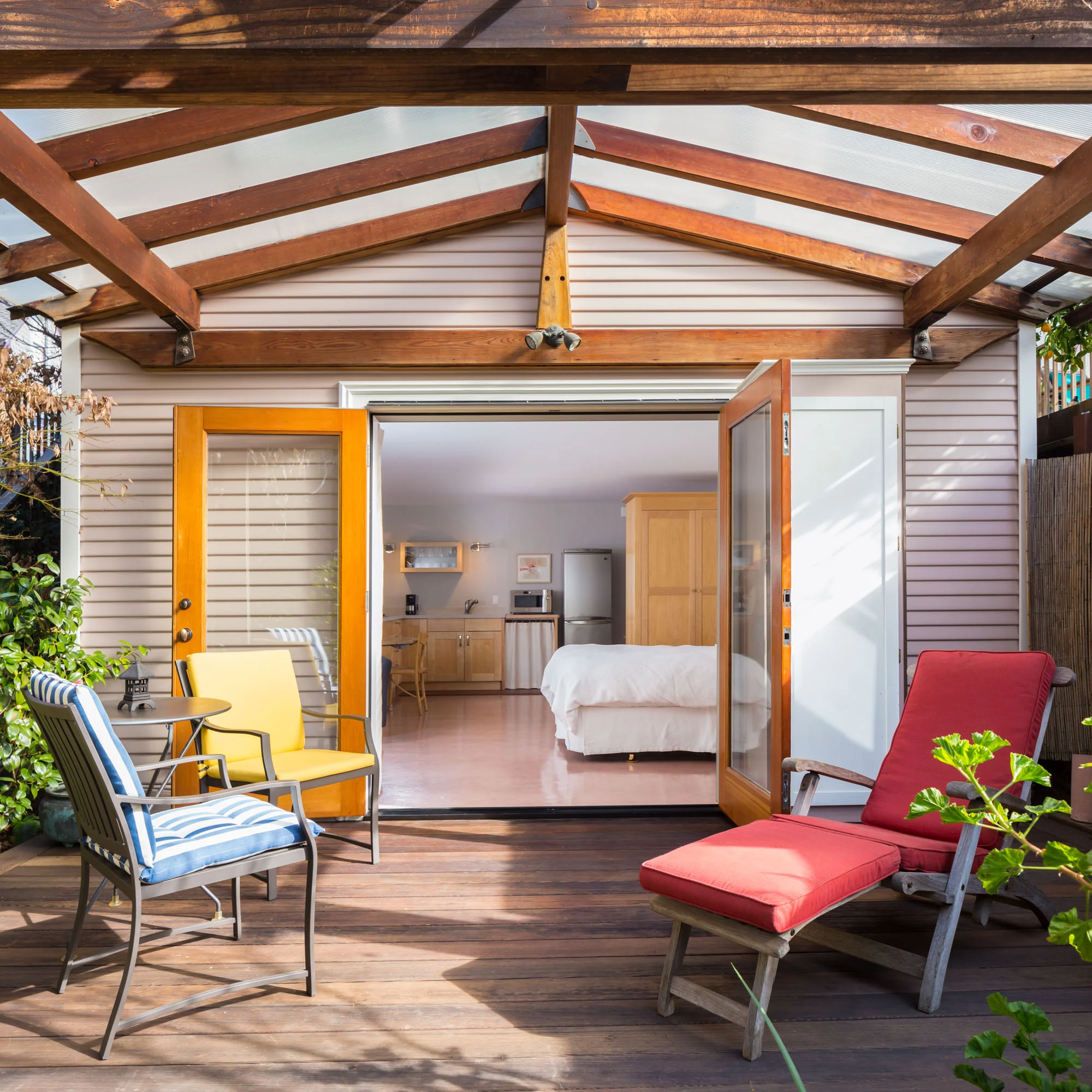 Private back deck