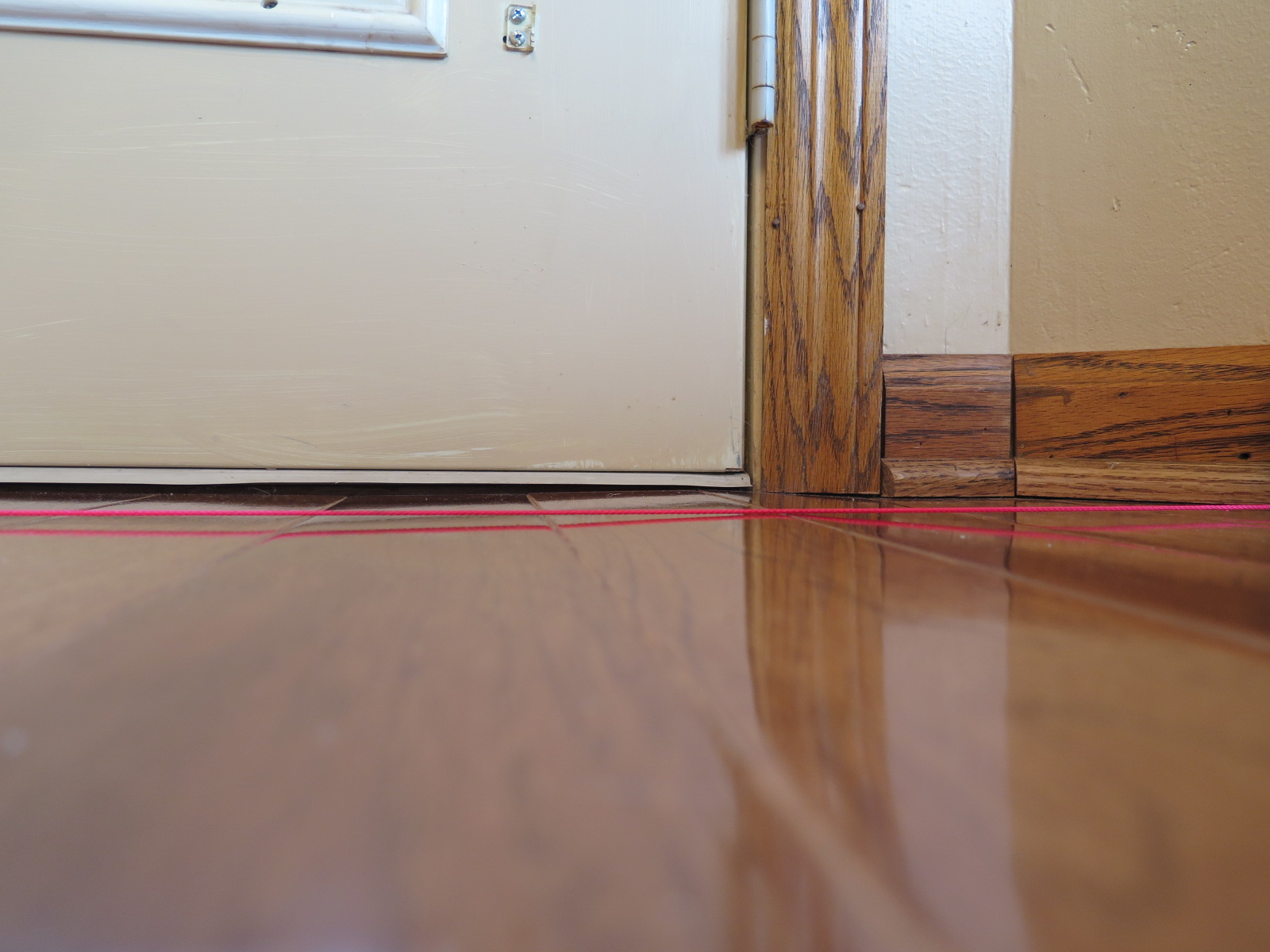 Hardwood buckled off the floor