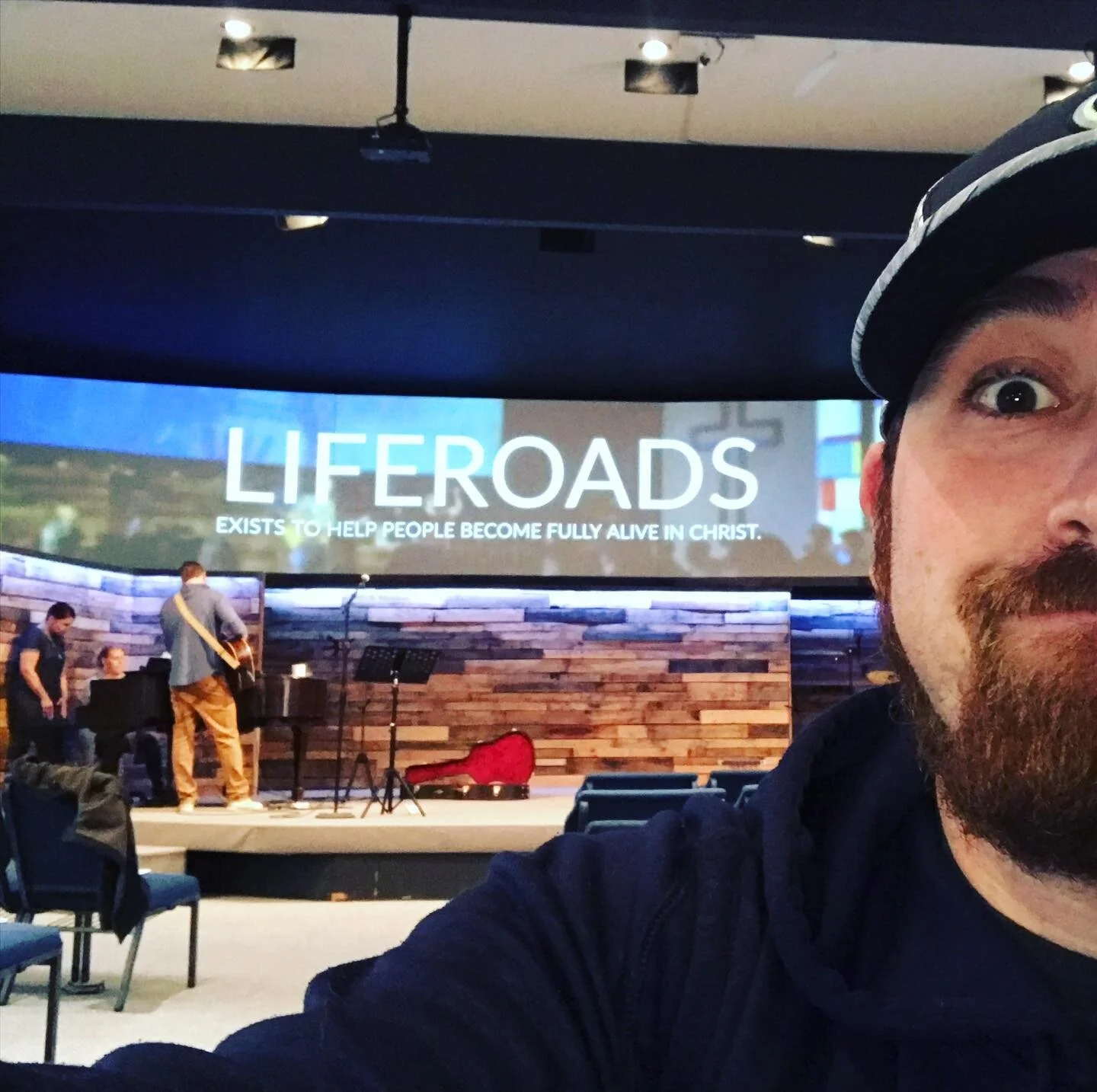 It was nice to see some friends today. #liferoads #church #sunday
