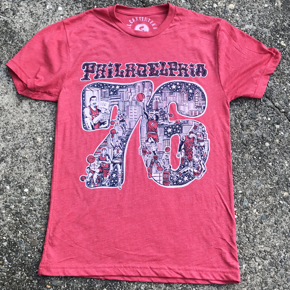 sixers snake t shirt