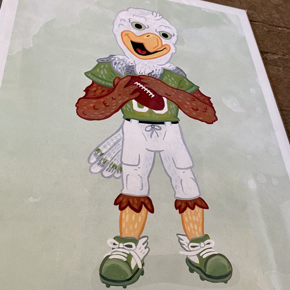 Gritty - Philadelphia Flyers Mascot Ink Sketch Print – S. Preston Art +  Designs