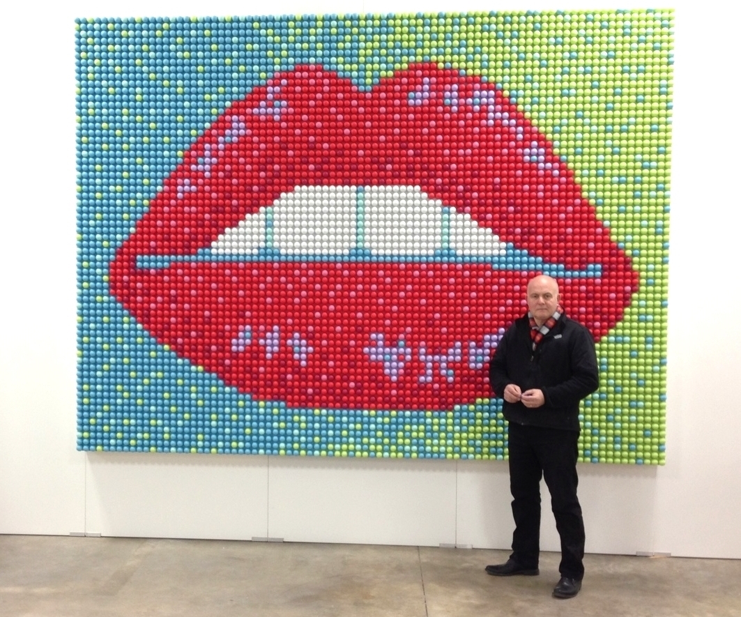  This is Davie Daily the artist I worked with to create the lip painting which became the pattern behind the EOS. 