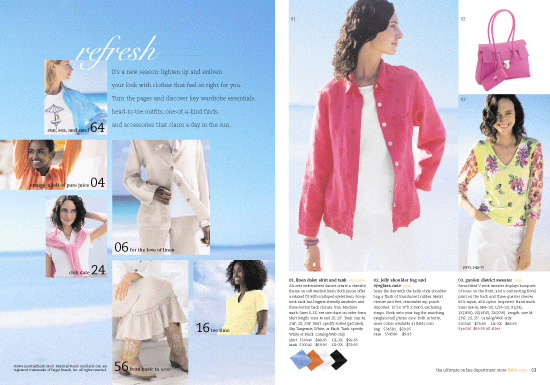 fields.direct Apparel Spread