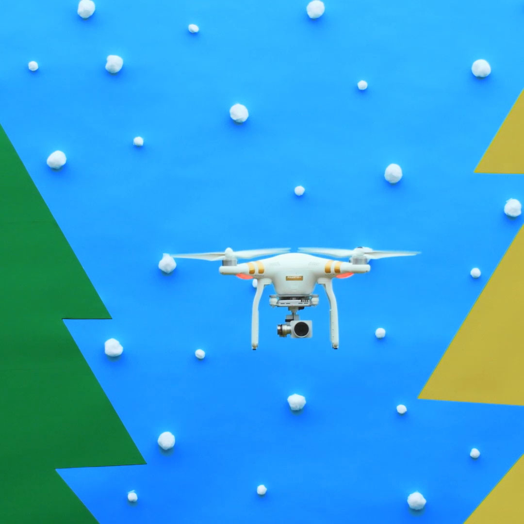 Cruise and capture a winter wonderland with a Phantom 3 Pro. #WinTheHolidays #Drone #DJI