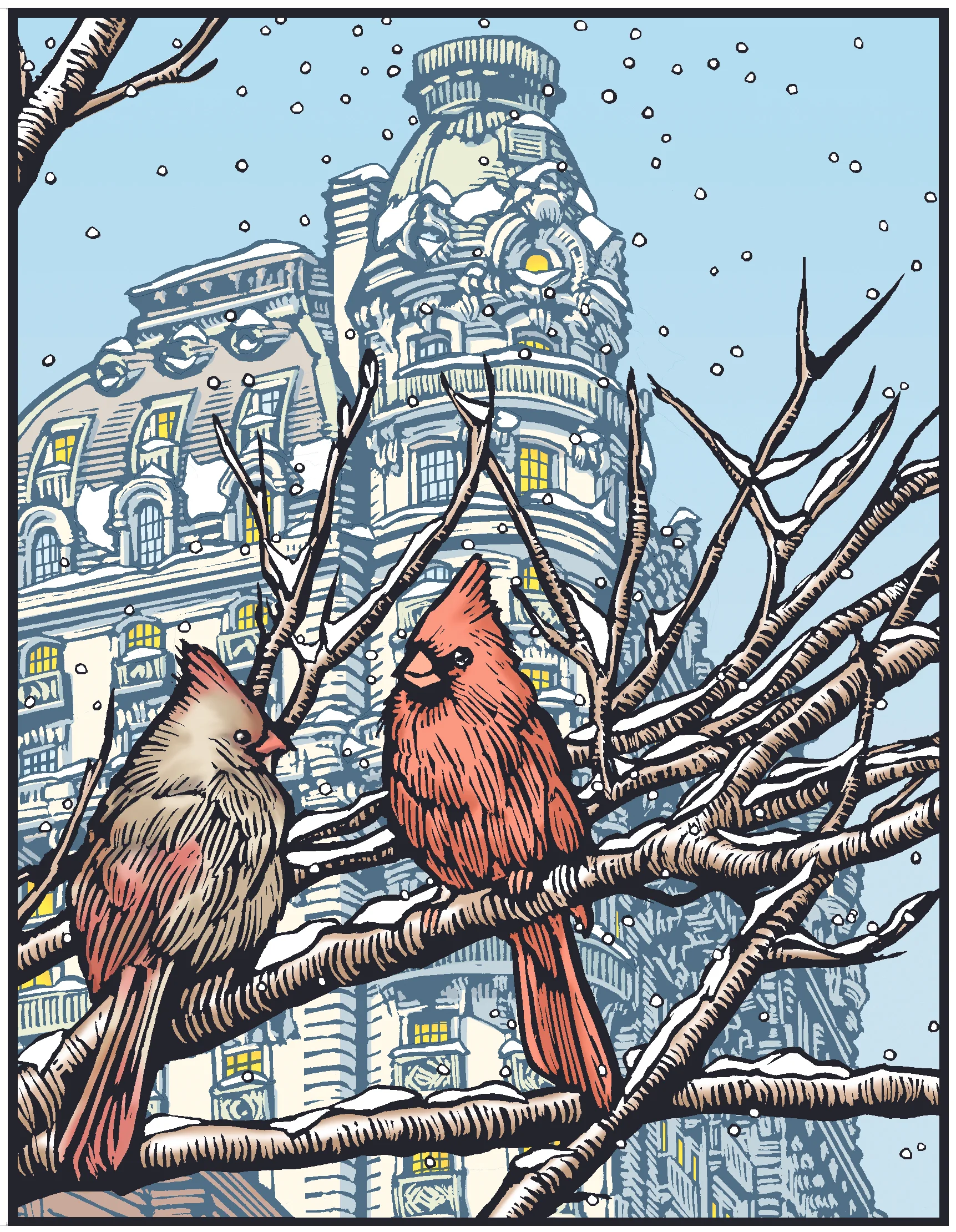 Goldfinch in Blossoms