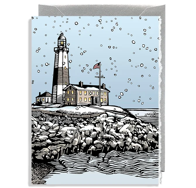 Lighthouse in Winter Envelope.jpg