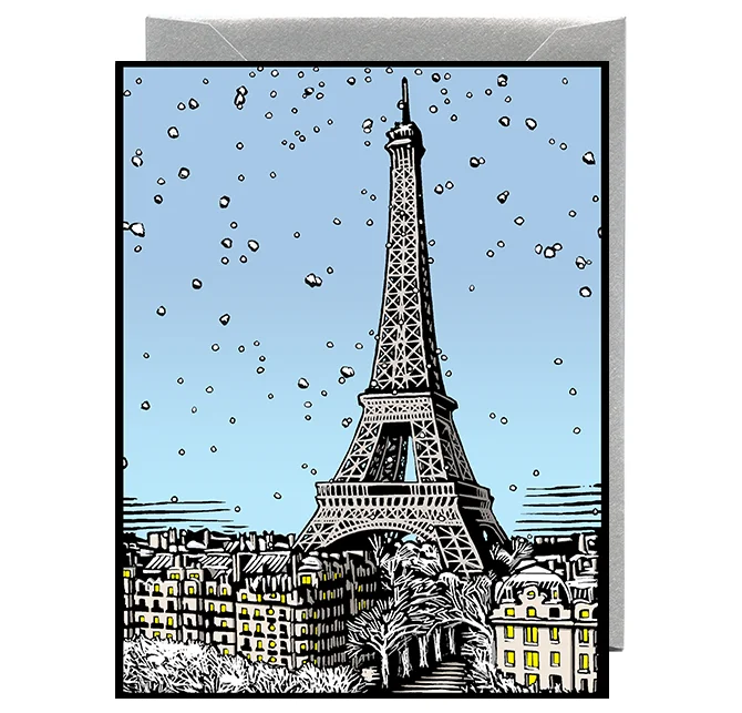 Eiffel Tower in Snow