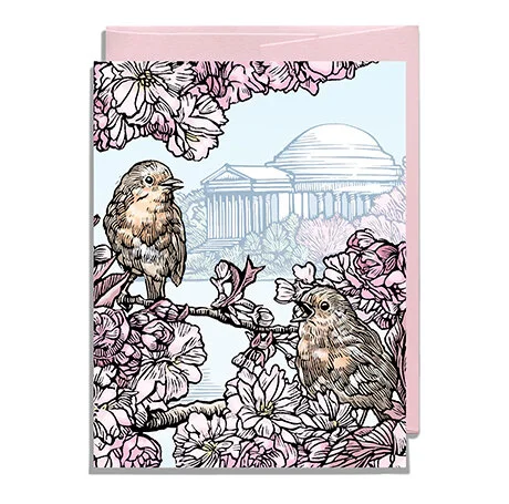 Jefferson Memorial Pink Envelope
