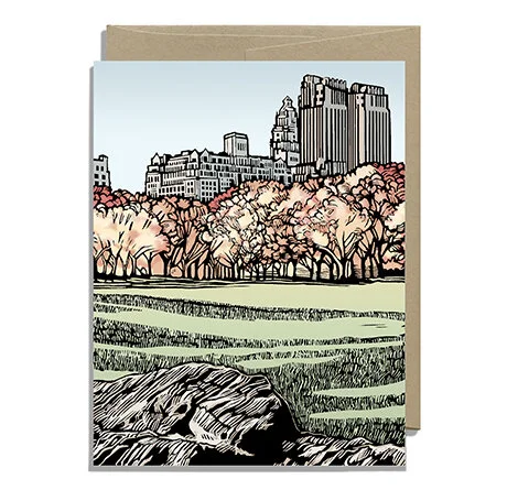 Sheep's Meadow in Fall Kraft Envelope