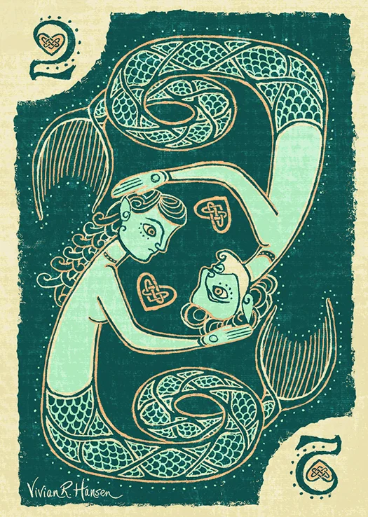 Celtic Mermaid Card