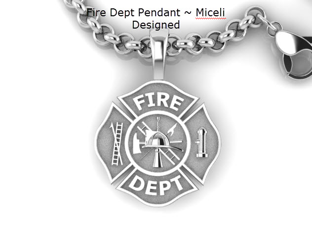 Jewelry And Gifts For Firefighters Police - Custom Made Firefighter Pendant