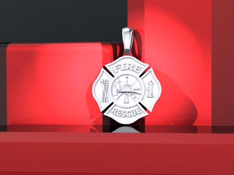 Jewelry And Gifts For Firefighters Polic - Custom Made Firefighter Pendant
