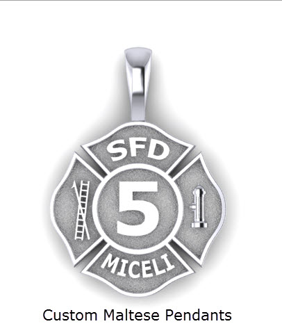 Jewelry And Gifts For Firefighters Police - Custom Made Firefighter Pendant