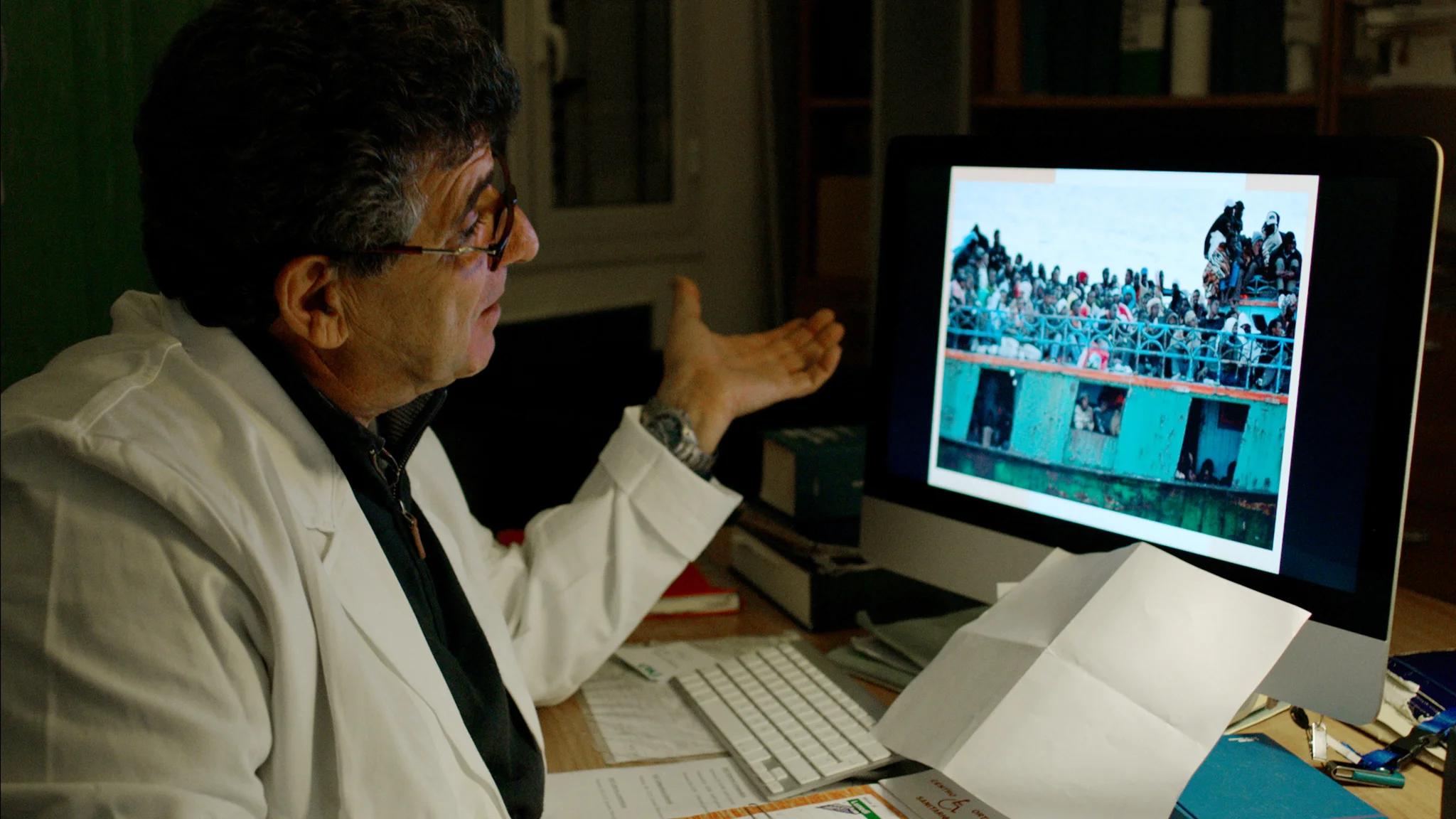 Från Bortom Lampedusa , Gianfranco Rosi 2016.