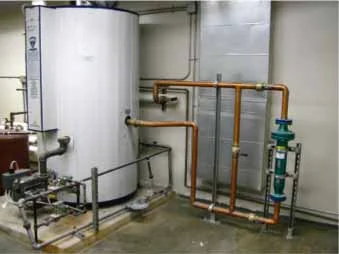 Commercial steam heat system