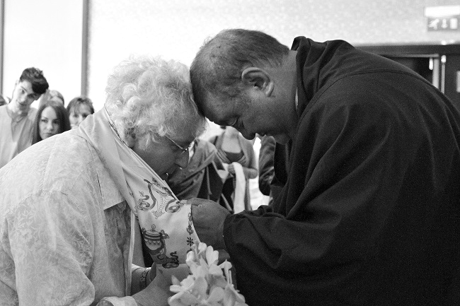 H.E. Shamar Rinpoche and Lama Jampa Thaye, Kagyu Ling, UK, 2014