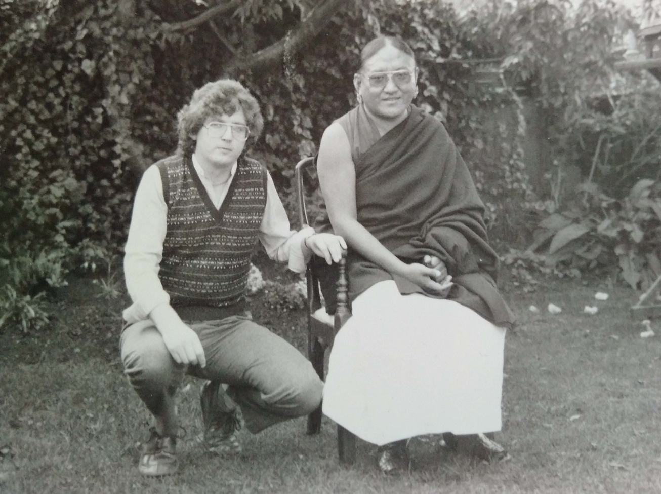 H.H. 41st Sakya Trizin and Lama Jampa Thaye, 1984
