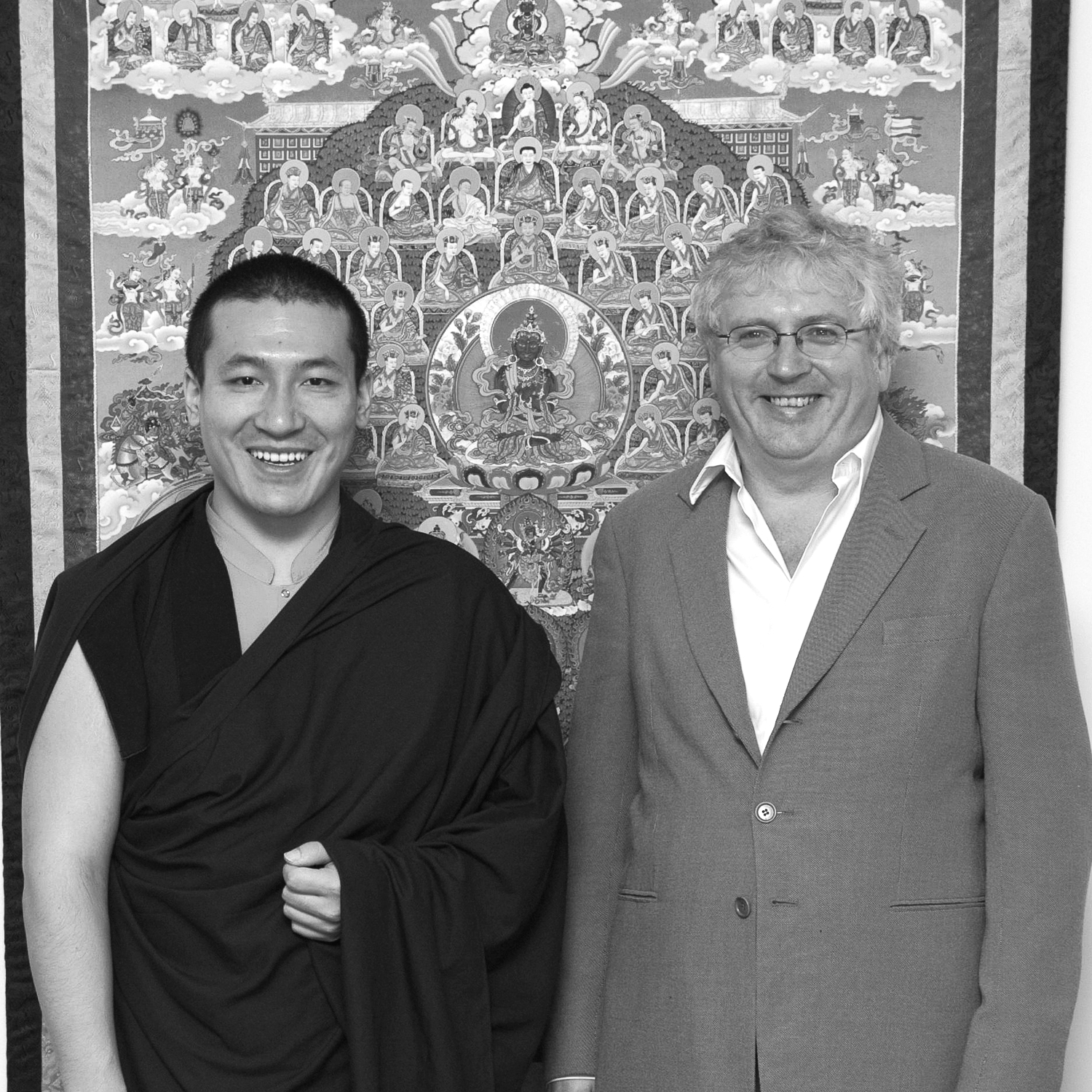 H.H. Karmapa and Lama Jampa Thaye, Kagyu Ling, UK, 2012