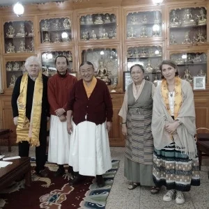 Lama Jampa receives teachings from HH Sakya Trizin