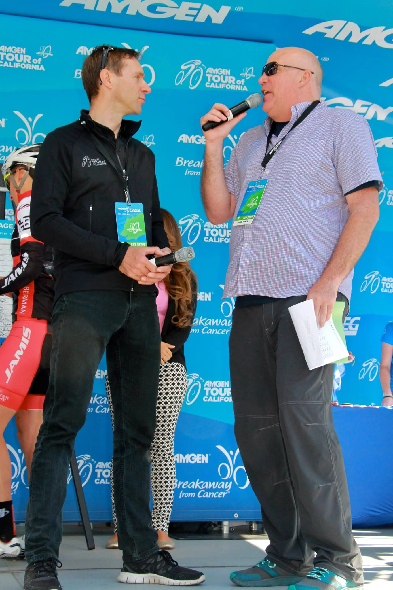Dave at the Amgen Tour Of California. Photo taken on Facebook from Jon Suzuki 