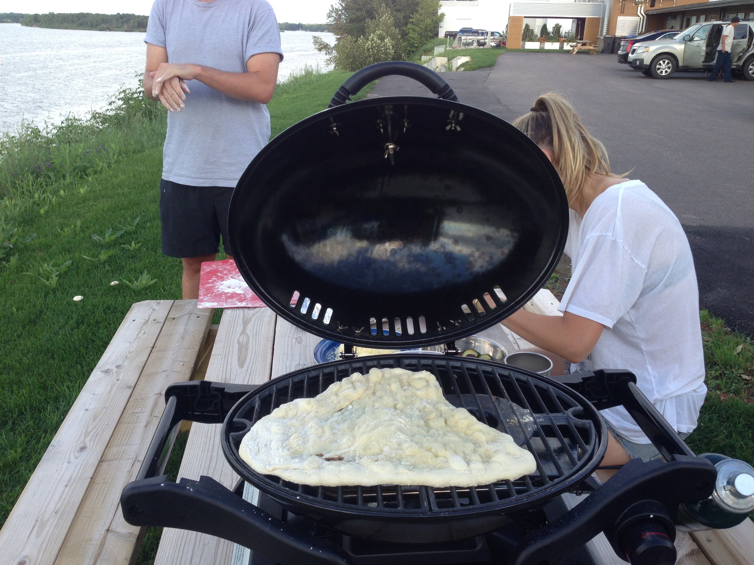 Making pizza