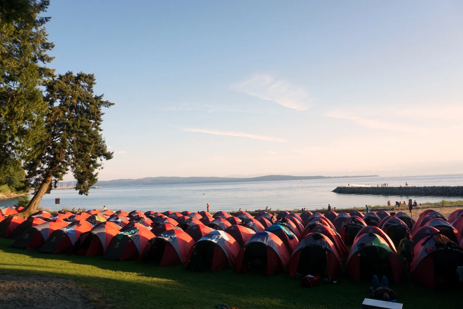 BCBR tent city at Powell River