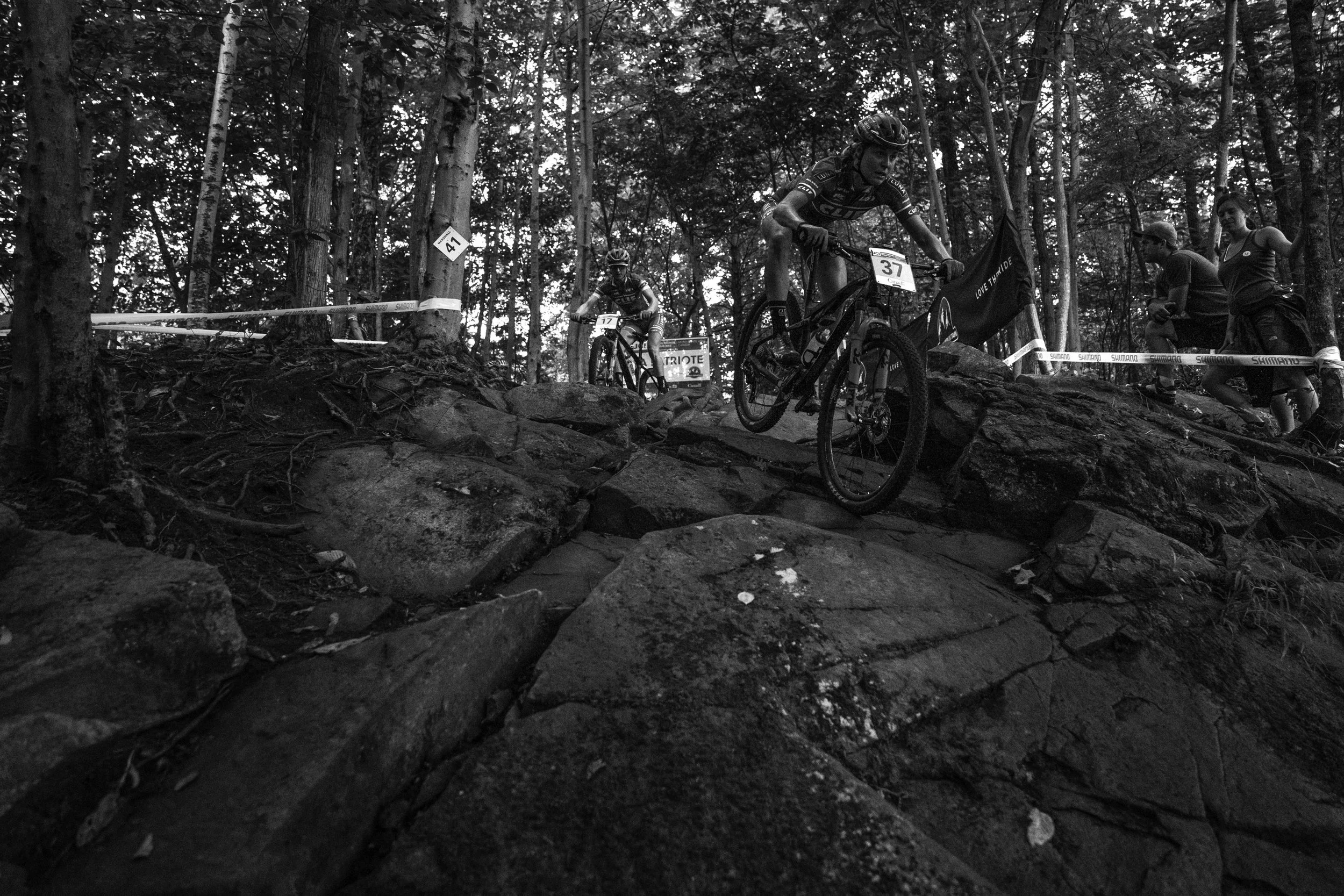 Photo by Matt Delorme. Pre-riding with Catharine a.k.a Quick-C!