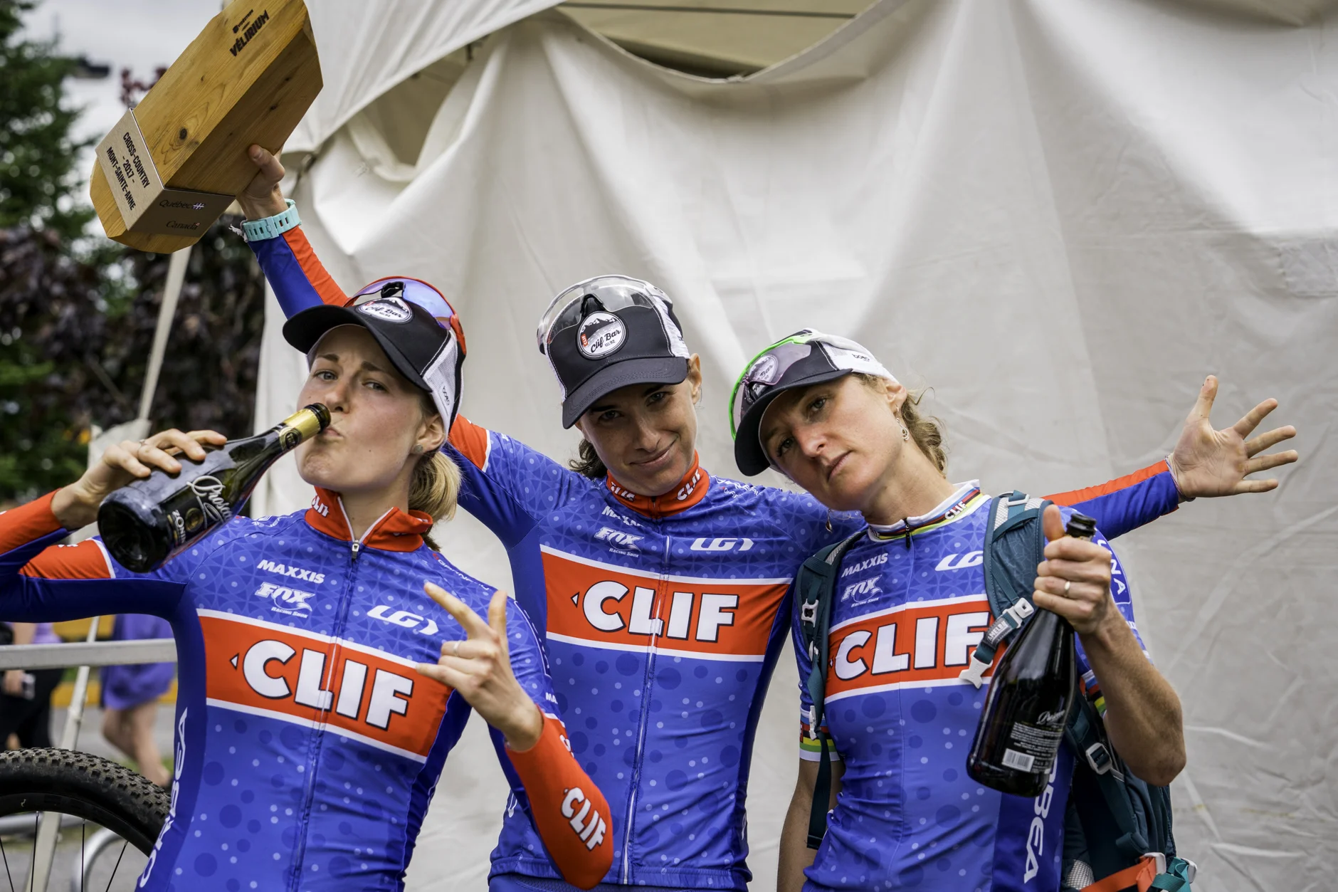 Photo by Matt Delorme. Mag-Dogg, L-Diggity and Quick-C. Celebrating the team overall win!