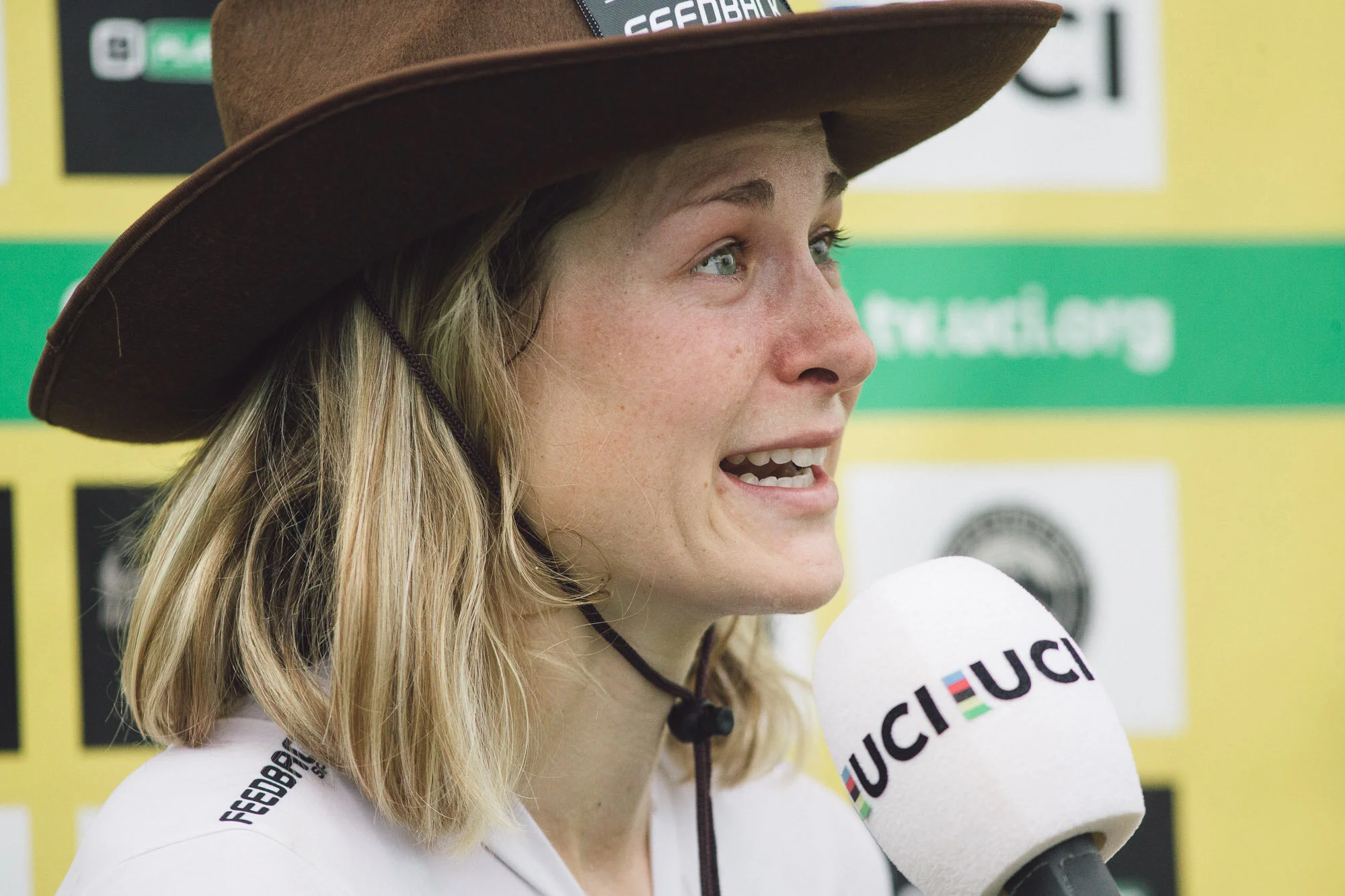 Straight out of a country song…Crying after last week’s race. Photo by Balint Hamvas