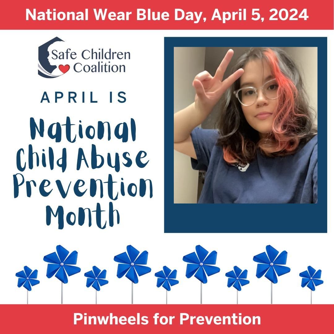 Our final staff photo from Wear Blue Day is of our Lead Adoption Specialist, Ana Martinez. Thank you to everyone who participated in this day to raise awareness for child abuse prevention and support our mission! We're so grateful for our amazing tea