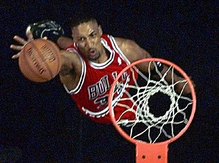 Actual photo of Scottie Pippen that I saved on Feb. 16, 1998.